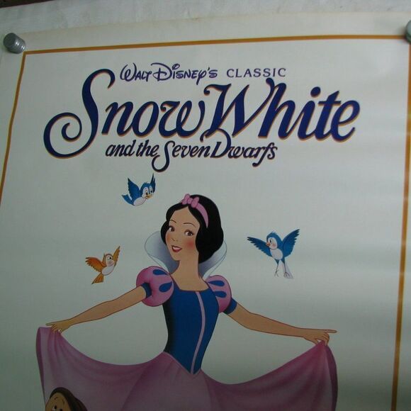 Vintage Snow White and the Seven Dwarves Movie Poster - Picture 2 of 6